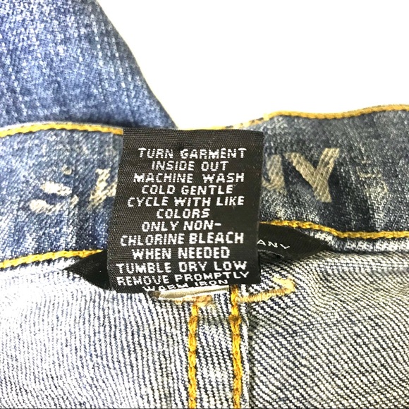 New York Company Skinny Distress Jeans Size 6 Blue - Picture 8 of 8